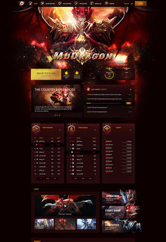 Mu Dragon Game Website Template