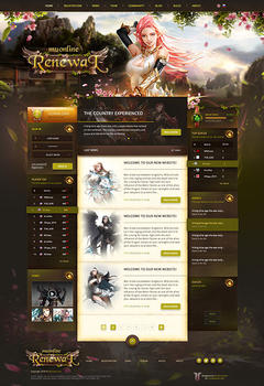 Mu Online Forest Game Website Template