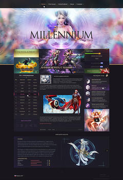 PW Millenium шаблон игрового сайта