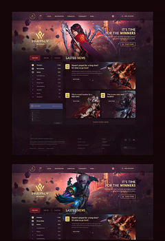 PW Out of War Game Website Template